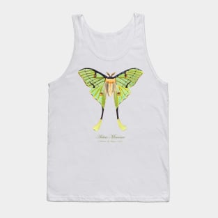 Moth - African Moon Moth, Actias Mimosae or Argema Mimosae Tank Top